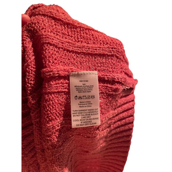 Anthropologie Current Air Angeline Pink Sleeveless Cable Knit Sweater Top Vest S - Picture 7 of 15